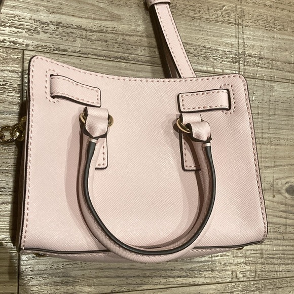 Michael Kors Hamilton East West Ballet Pink Leather Satchel Mauve - Picture 8 of 12